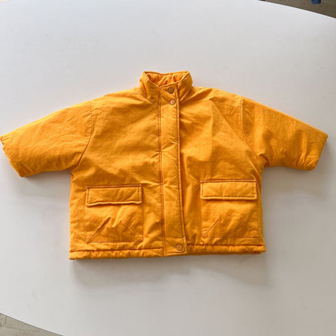 Children's cotton-padded jacket plus velvet padded warm cotton-padded jacket baby coat